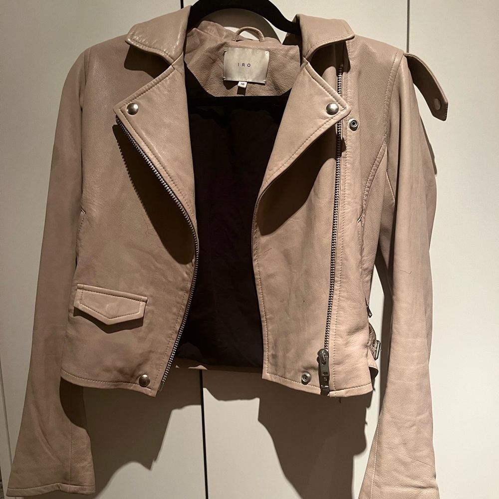 IRO leather jacket size 36